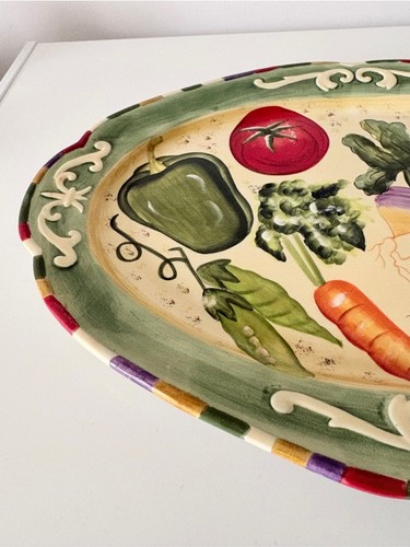 Fitz & Floyd Le Marche 16" Oval Serving Platter Farmhouse Countr - photo 4