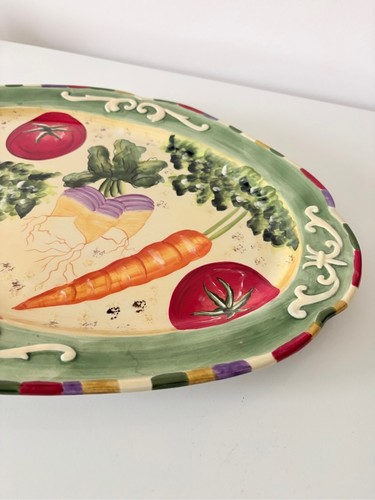 Fitz & Floyd Le Marche 16" Oval Serving Platter Farmhouse Countr - photo 5