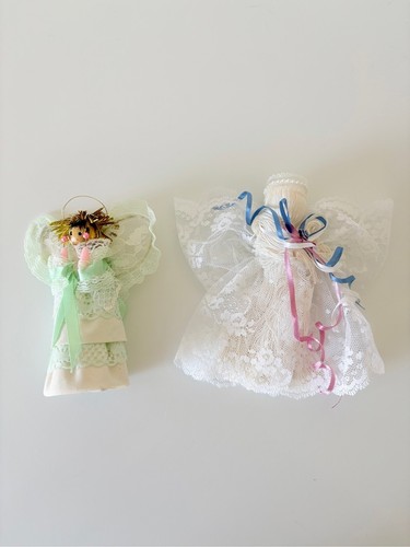 Vintage Lace Handmade Angels Christmas Angels Grandmacore - photo 2