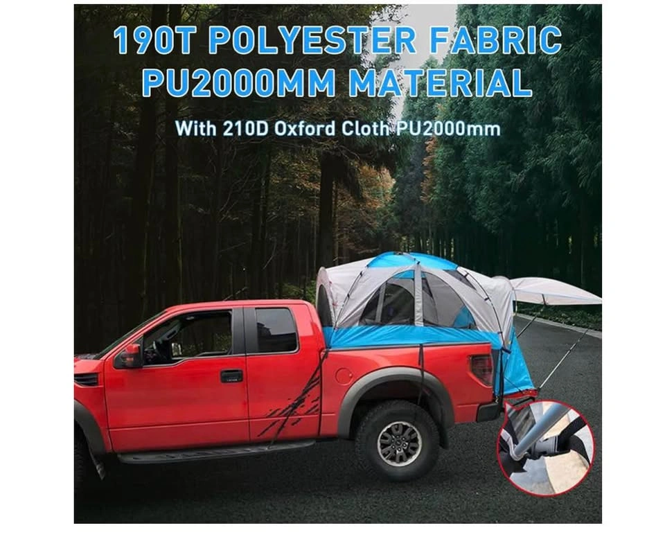 Truck Tent, Pickup Truck Tent with Awning for 5.5-6.7ft Bed - photo 3