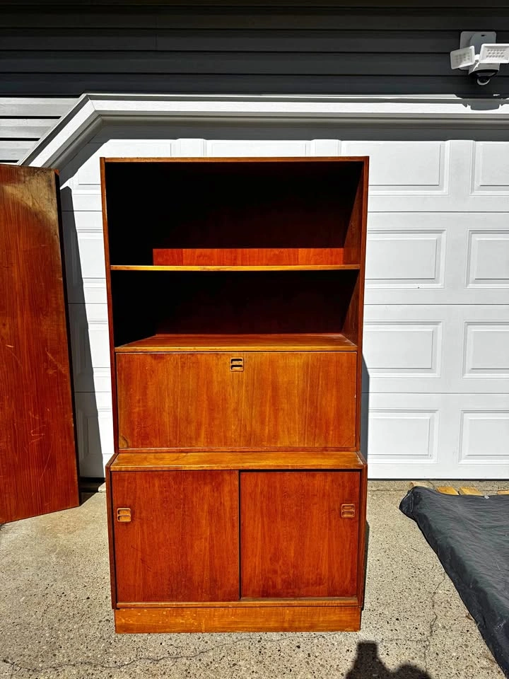 Mid Century Modern Danish Teak Cabinet by Mobler