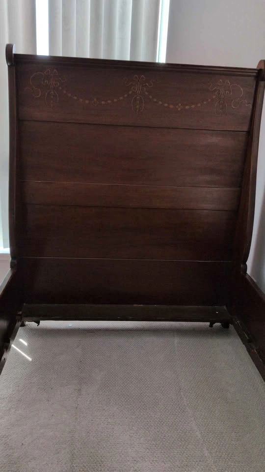 Vintage Twin XL Sleigh Bed - photo 3