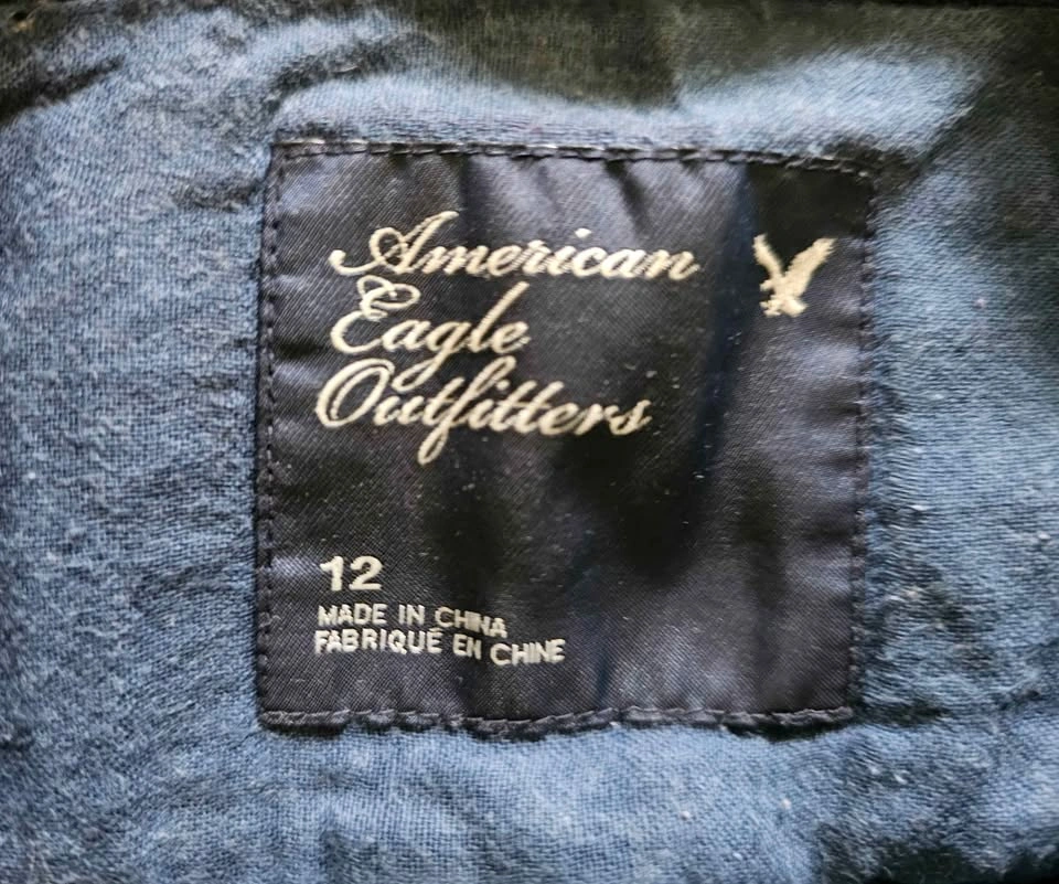 AMERICAN EAGLE OUTFITTERS Women's Plaid Shirt - Size 12 - photo 2