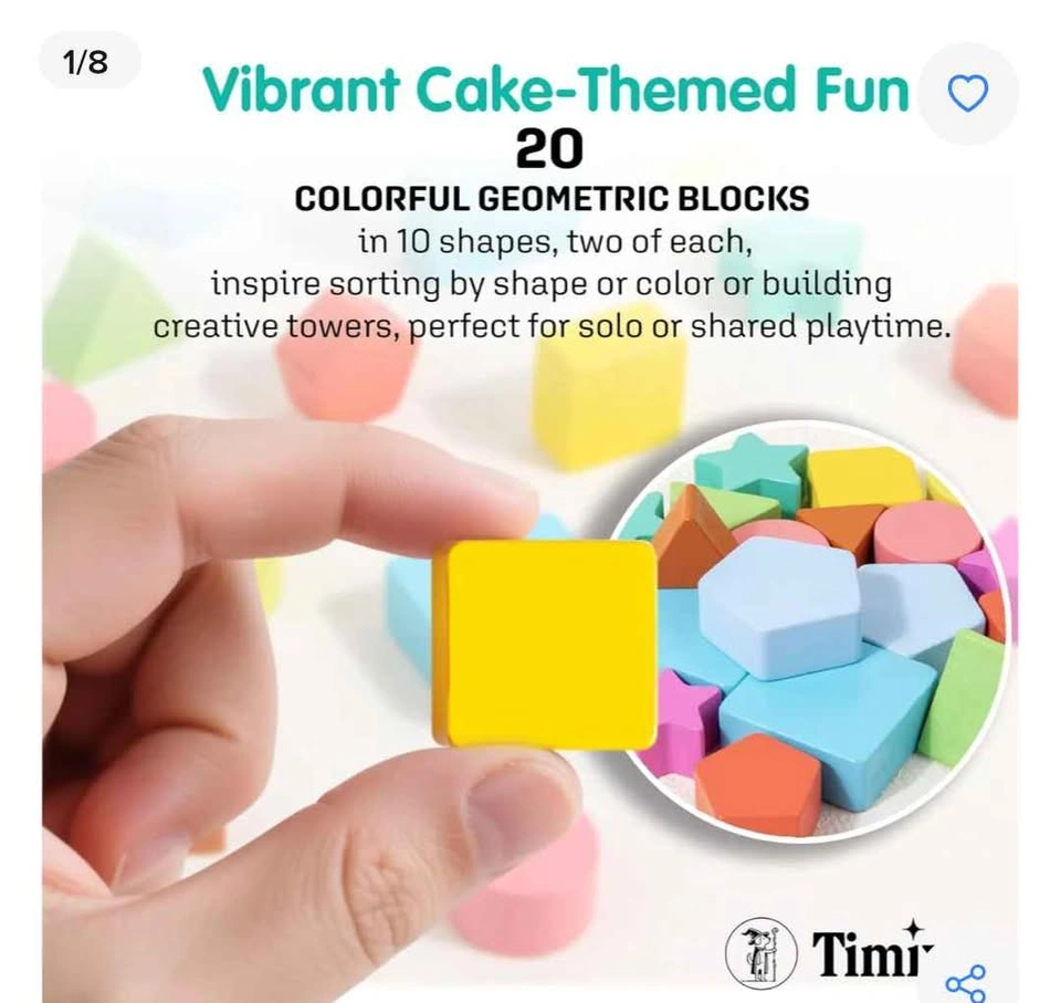🏈Brand new Montessori wooden toy for sorting and stacking - photo 5