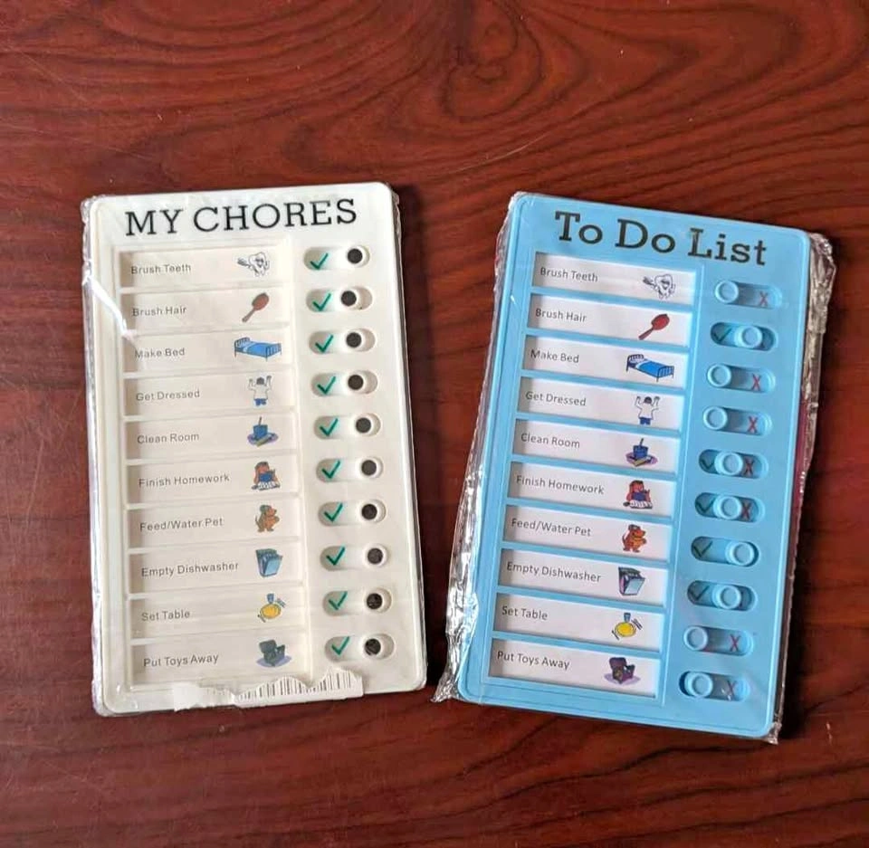 🏈Brand New 2-Pack Kids Chore Chart and To-Do List