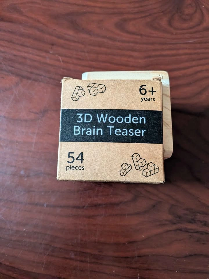 🏈Sharp Brain Zone 3D Wooden Brain Teaser Puzzle Box for kids - photo 4