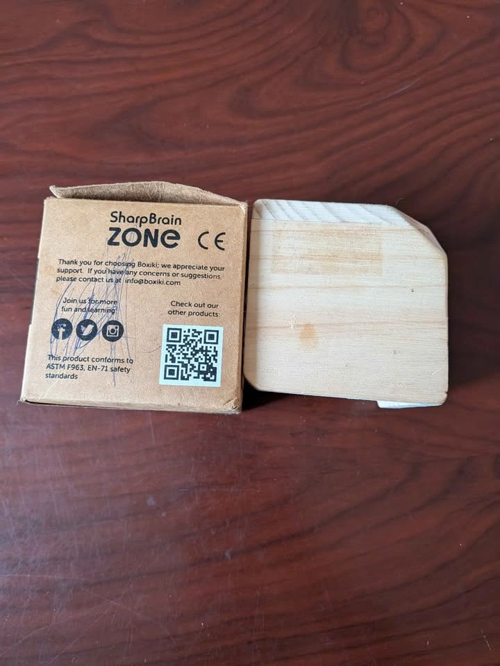 🏈Sharp Brain Zone 3D Wooden Brain Teaser Puzzle Box for kids - photo 5