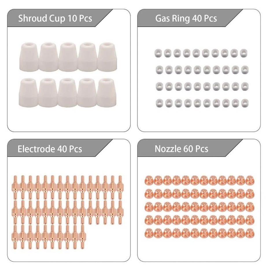 150pcs PT-31 Air Plasma Cutting Consumables Set - photo 4