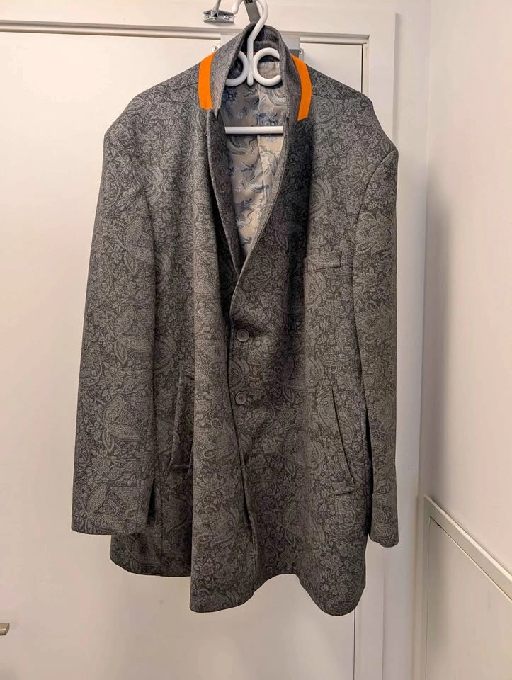 Paisley print mens jacket