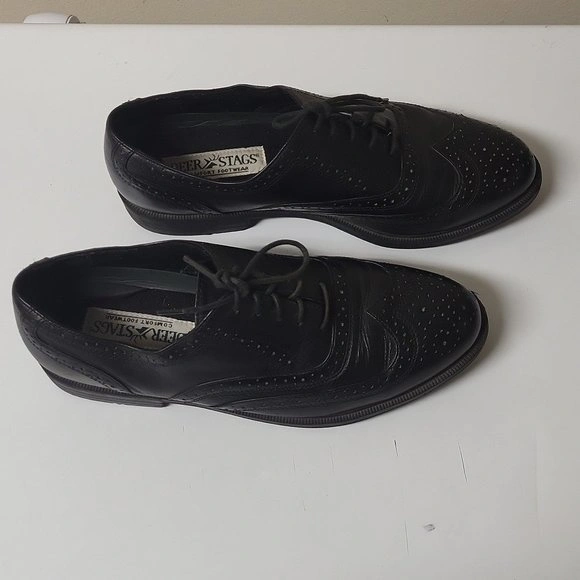 Deer Stags Men's Black Lace-up Dress Shoes Size 10M - photo 3