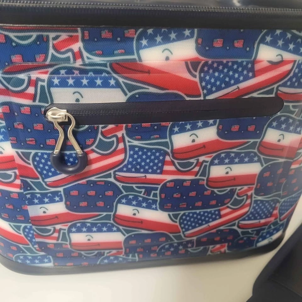 Vineyard Vines Whale and USA Flag 12 Can Cooler NWT - photo 3