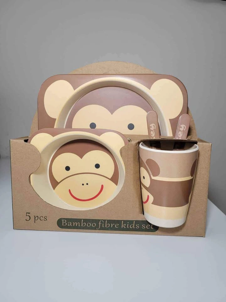 Bamboo fibre kids set eco friendly
