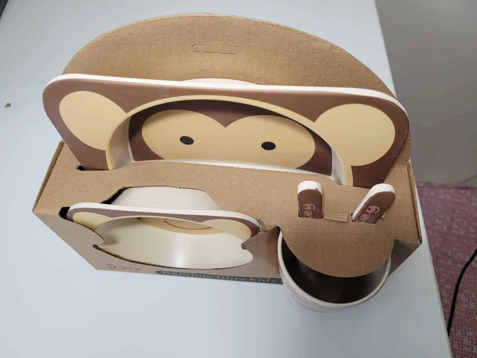 Bamboo fibre kids set eco friendly - photo 3