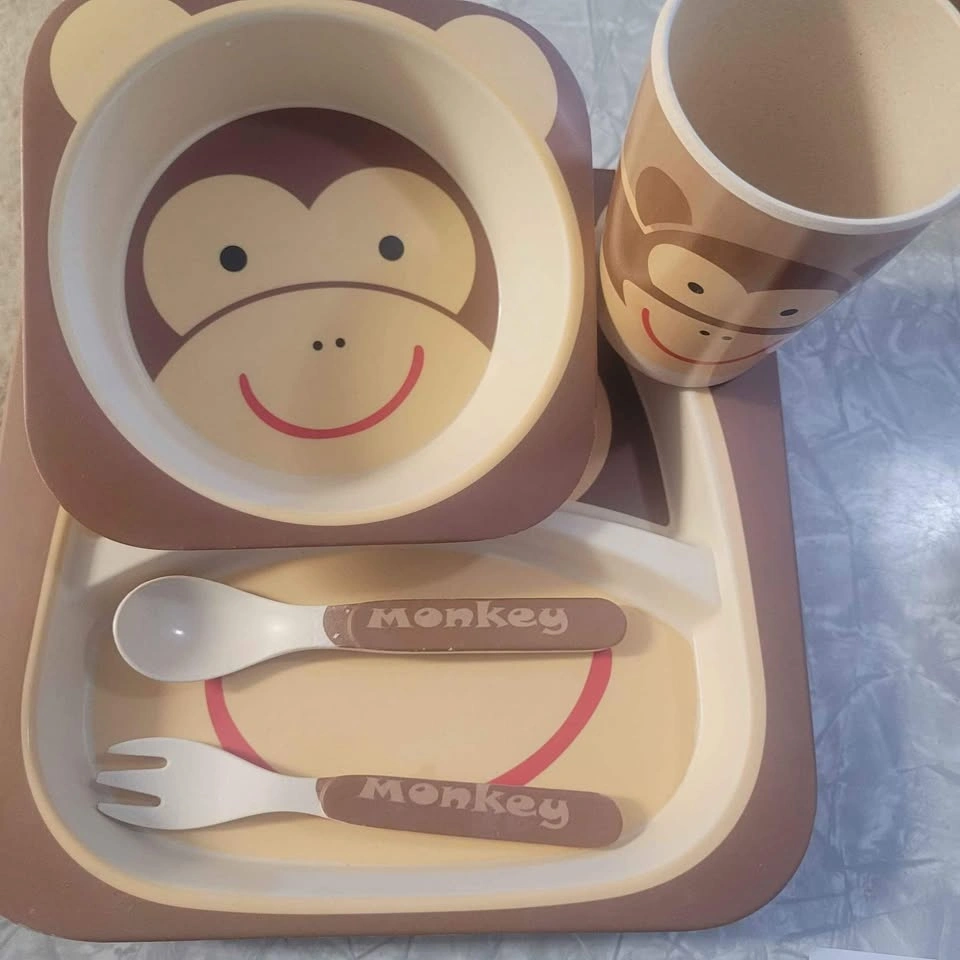 Bamboo fibre kids set eco friendly - photo 5