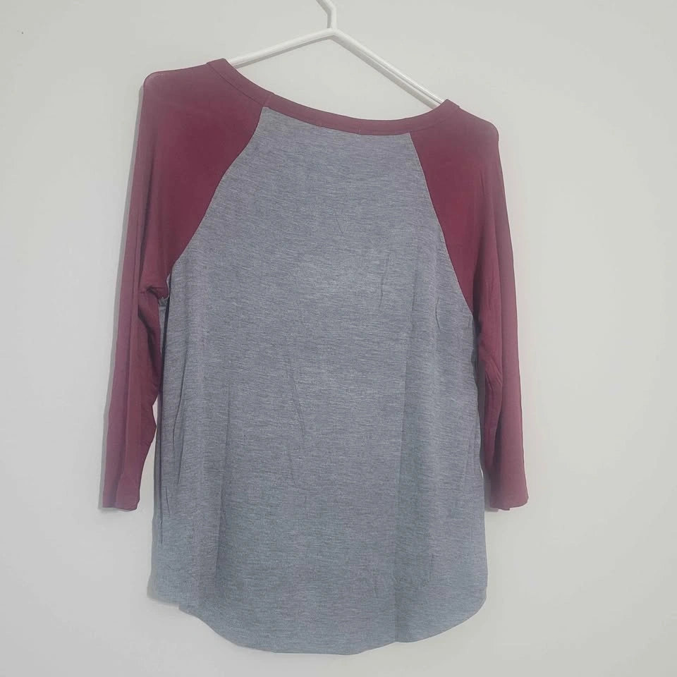 Women grey and burgundy All the Jingle Ladies Christmas Shirt si - photo 4