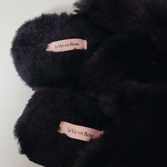 La Vie En Rose Soft Fluffy Open Toe House Slippers - photo 2