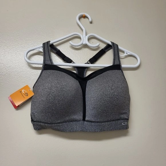 Champion Sports Bra grey and black color in size 38DD
