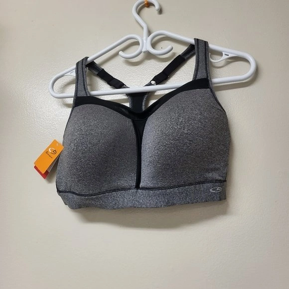 Champion Sports Bra grey and black color in size 38DD - photo 3