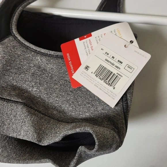 Champion Sports Bra grey and black color in size 38DD - photo 5