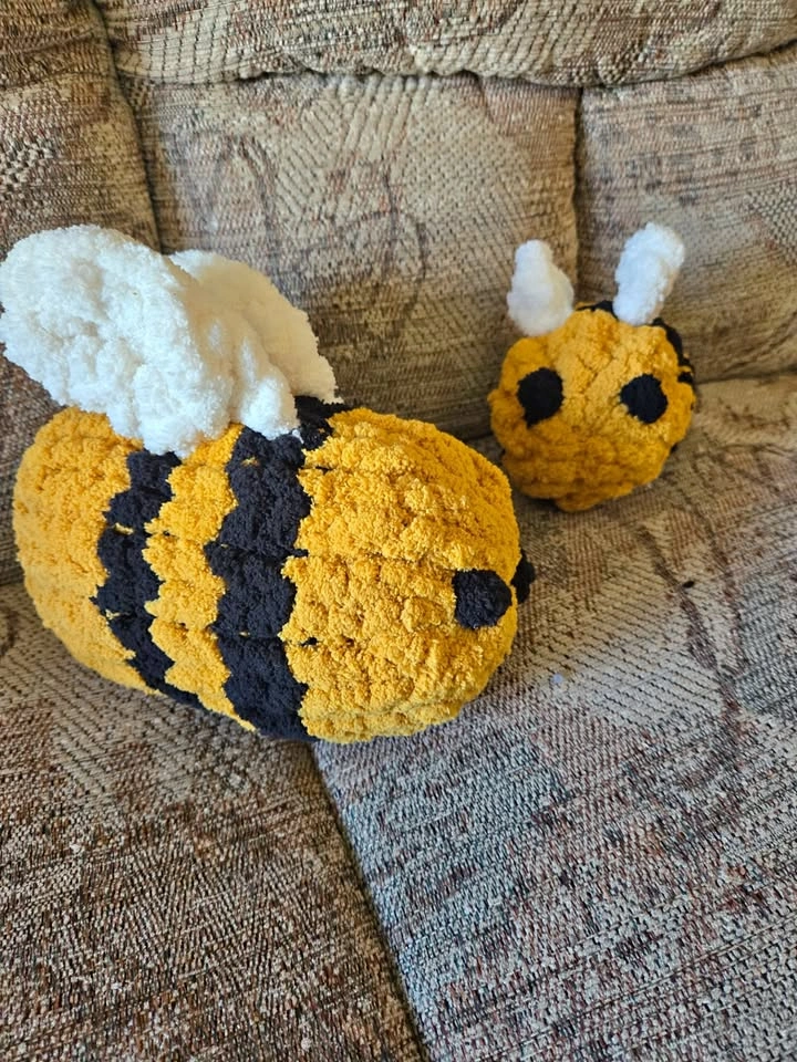 Hand Knit Bumble Bee Stuffies