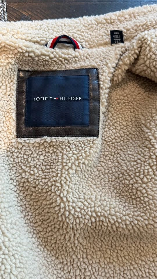 Tommy Hilfiger XXL Leather Bomber Jacket - photo 3