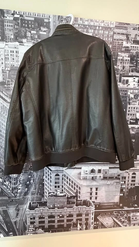 Tommy Hilfiger XXL Leather Bomber Jacket - photo 4