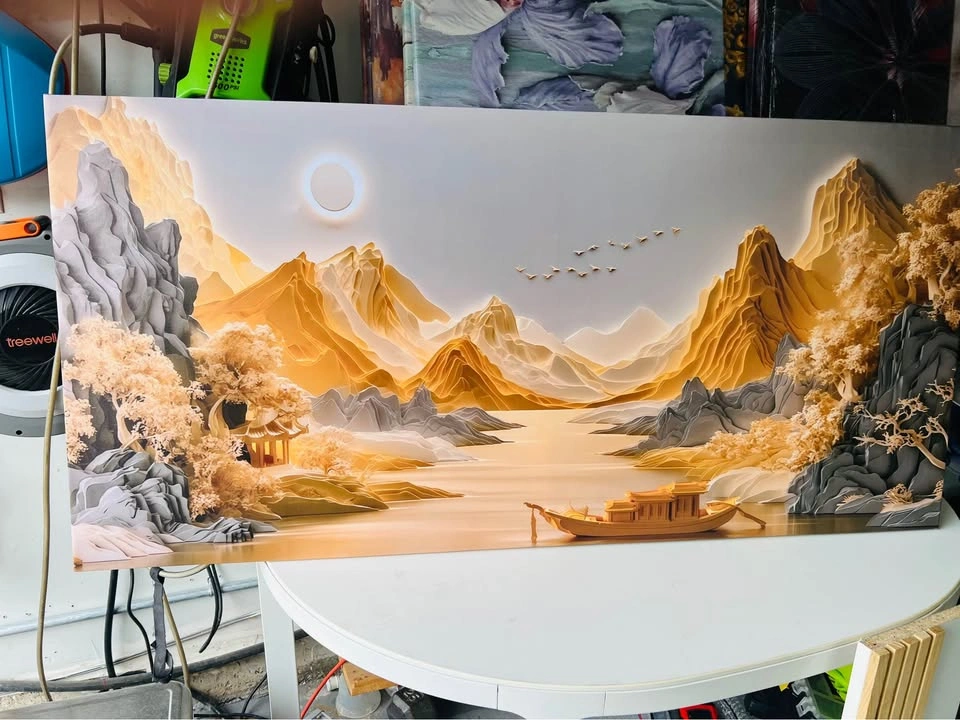 3D Landscape Canvas Wall Art 30”x60” - photo 2