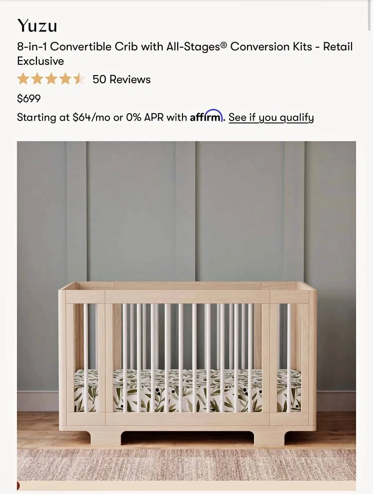 Babyletto yuzu washed natural white - M23401NXW
