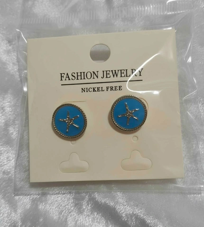 Blue Starfish Stud Earrings - photo 3