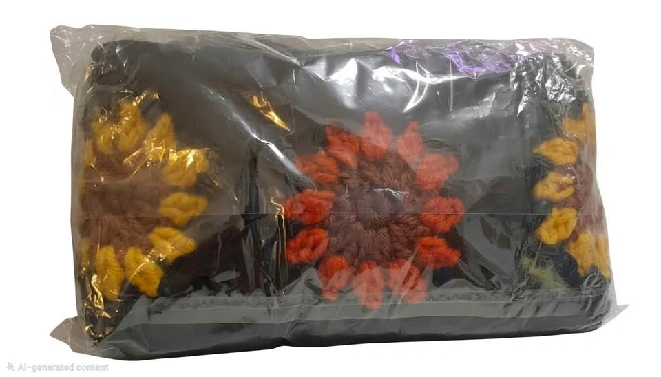 Handmade Crochet Sunflower Top and Headband Set - photo 2
