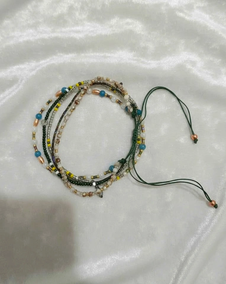 🏈 Multi-Strand Beaded Bracelet Set - photo 4