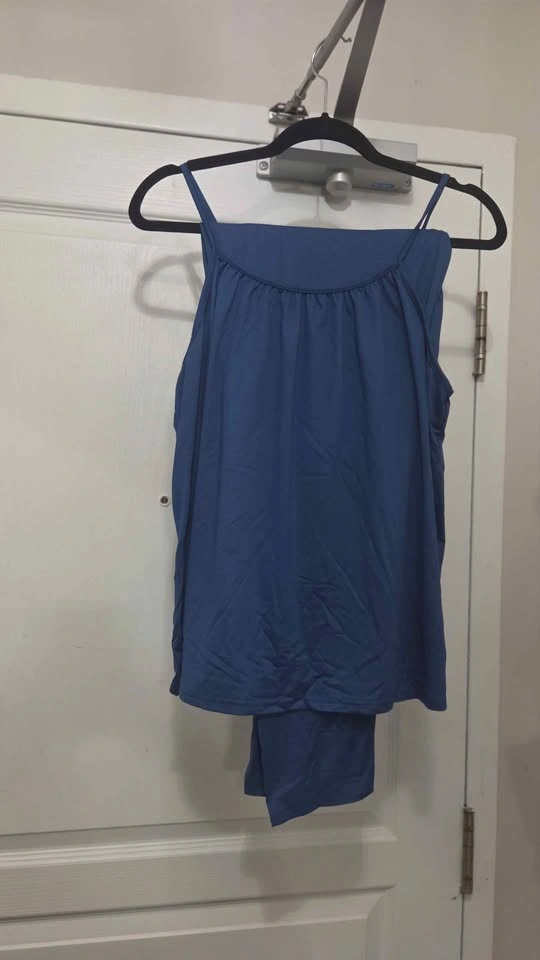 🏈  3-Piece Blue and Patterned Loungewear Set. Size XL/1XL - photo 2