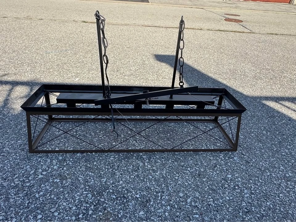 5-Light Linear Chandelier – Black & Bronze Metal - photo 2