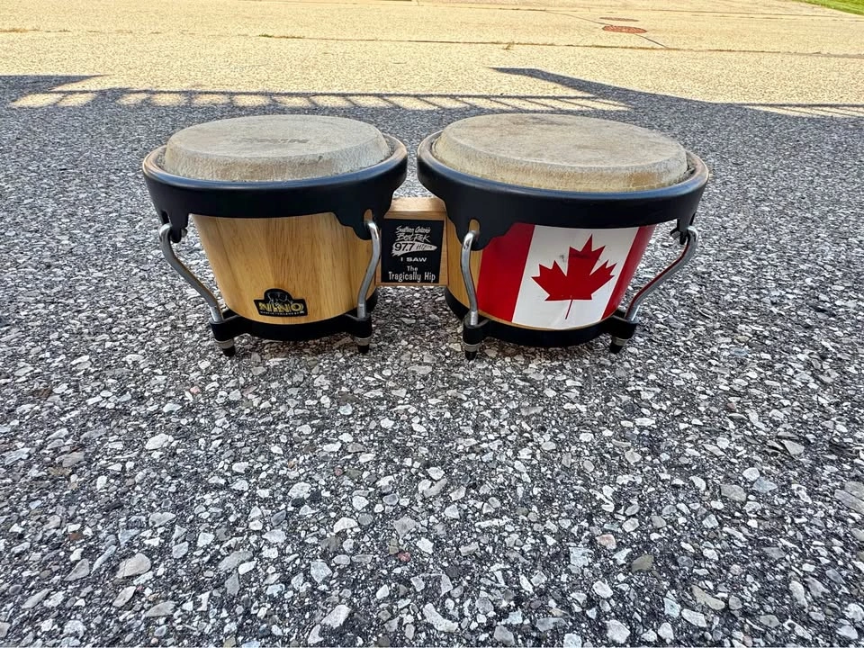 🥁 NINO Wooden Bongos – Tragically Hip Sticker