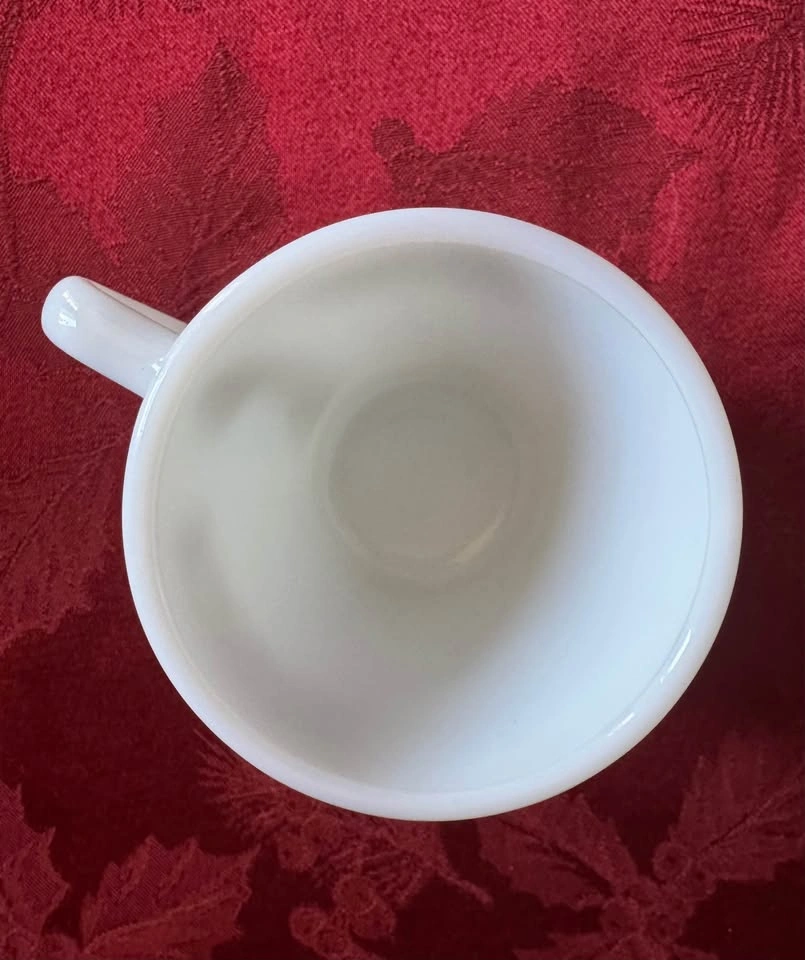 Vintage Pyrex “Woodland Brown” White Milk Glass Coffee Mug - photo 4