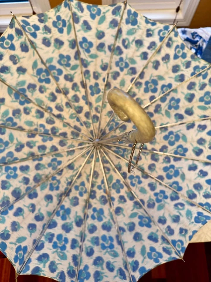 Vintage Floral Umbrella parasol - photo 5