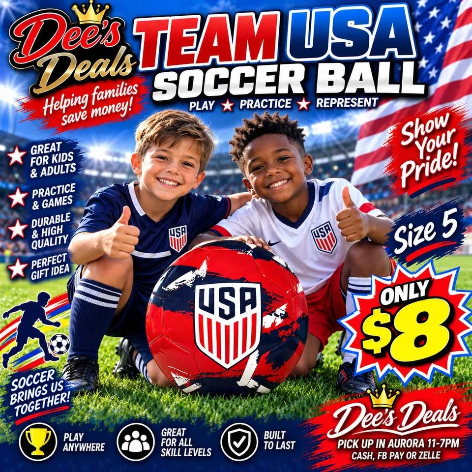 Team USA soccer ball $8 New - photo 5