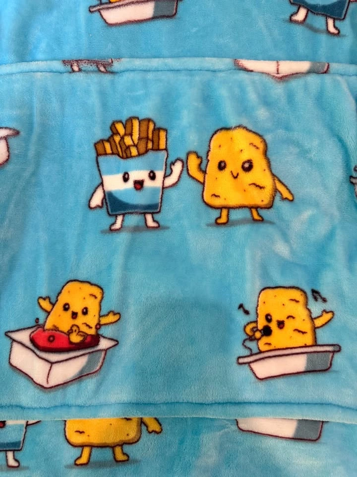 Chicken Nugget and Fries Oversized Hoodie Blanket - photo 2