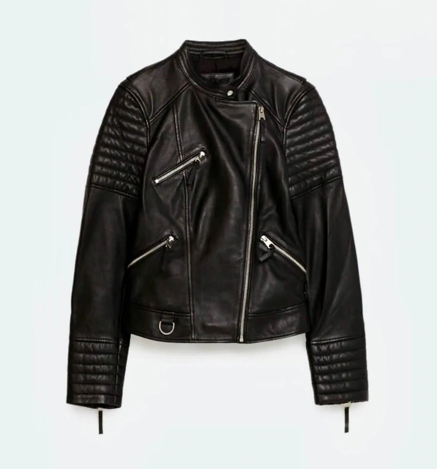 Zara Trf Soft Leather Moto Jacket - photo 2