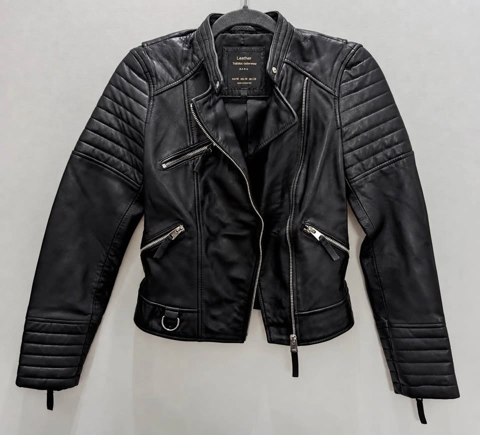 Zara Trf Soft Leather Moto Jacket - photo 3