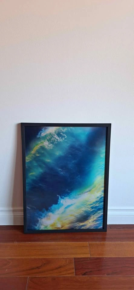 Pikazo Framed Art Ocean wave UNDA