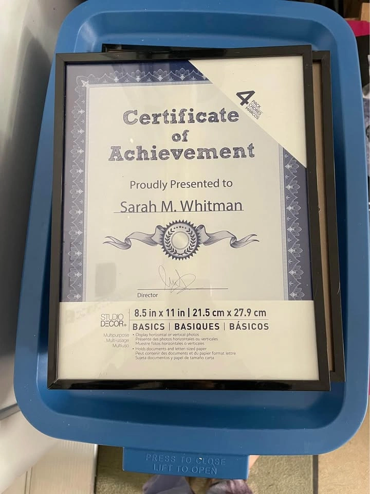 12x Document Frame 8.5x11