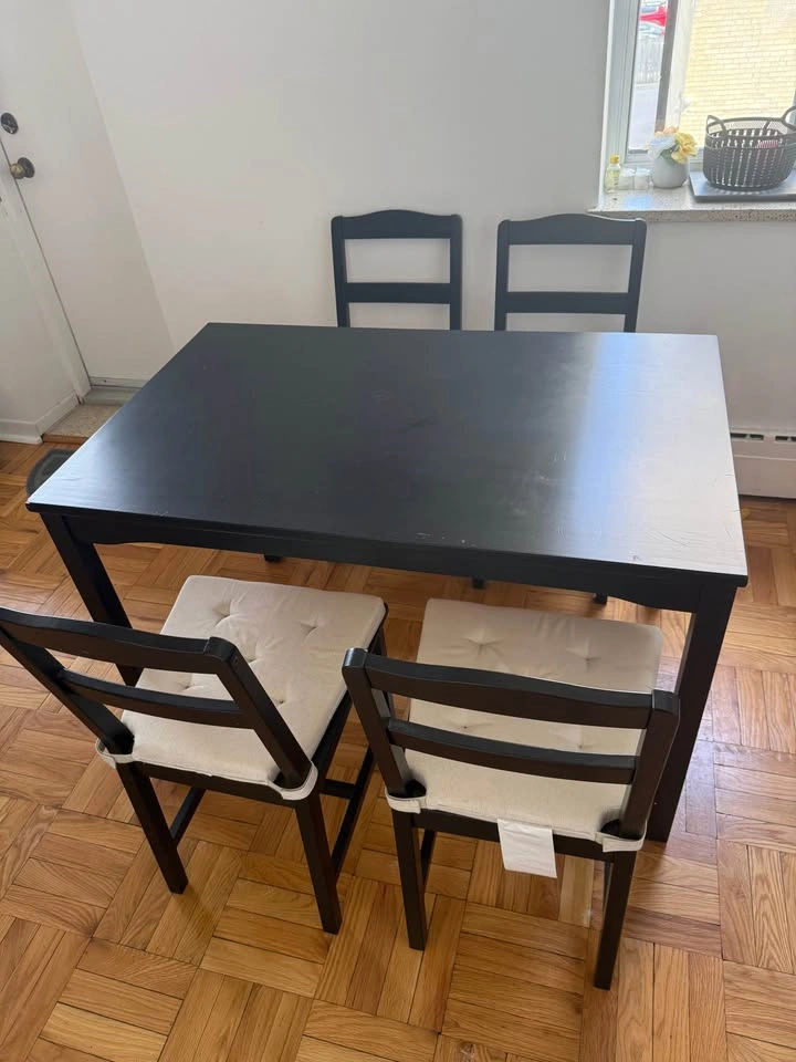 MOVING- IKEA Jokkmokk Dining Table and 4 Chairs Set - photo 4