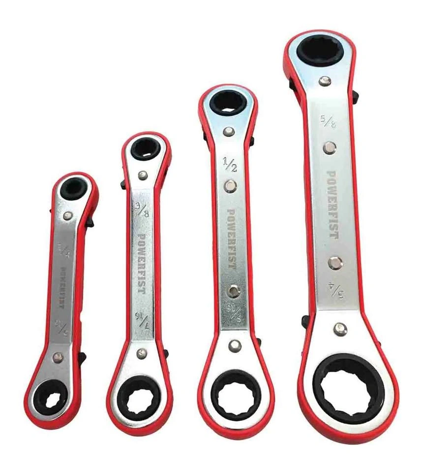 2 NEW offset ratcheting box end wrench sets, 1 SAE and 1 Metric - photo 2