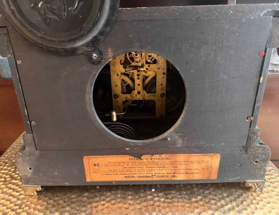 Late 1800s Antique Seth Thomas No. 102 Mantel Clock - photo 3