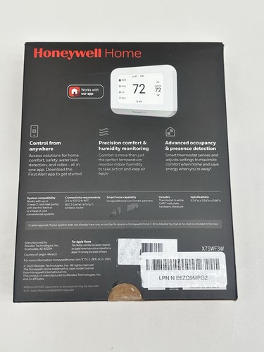 Honeywell Home X7S Smart Thermostat WiFi Humidity Control - photo 3