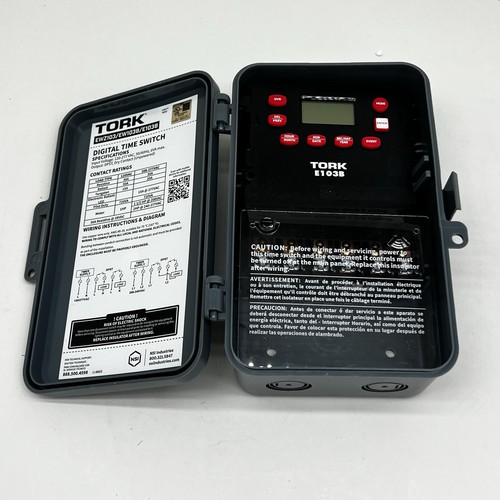 NSI Tork E103B Digital Timer Switch Multi-Voltage 120/277