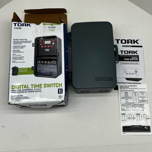 NSI Tork E103B Digital Timer Switch Multi-Voltage 120/277 - photo 2