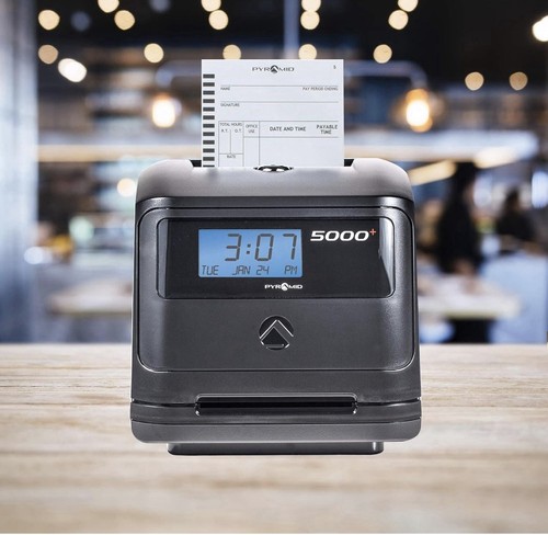 Pyramid 5000 Time System Auto Totaling Time Clock - photo 5
