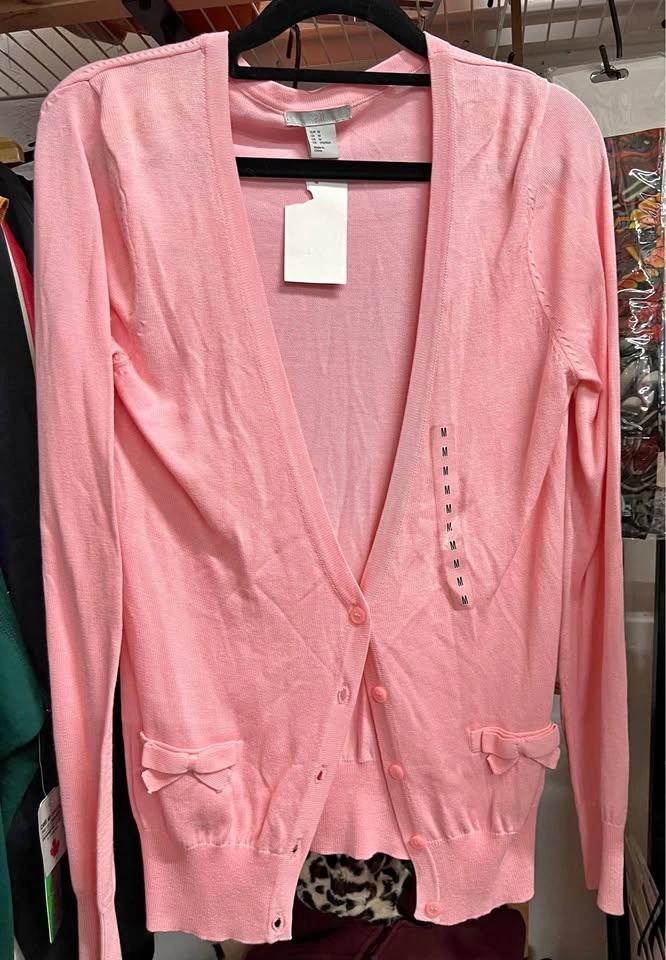 🏈 Pink Cardigan- New
